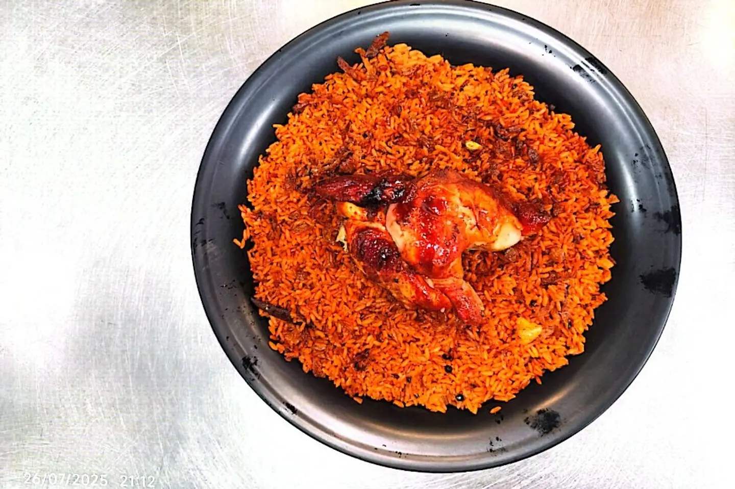 Grilled Chicken With Red Rice