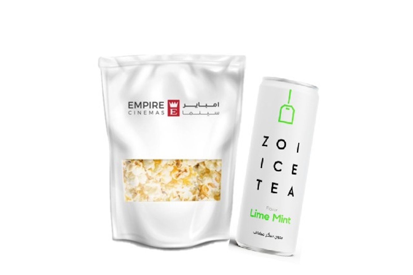 Popcorn With Iced Tea