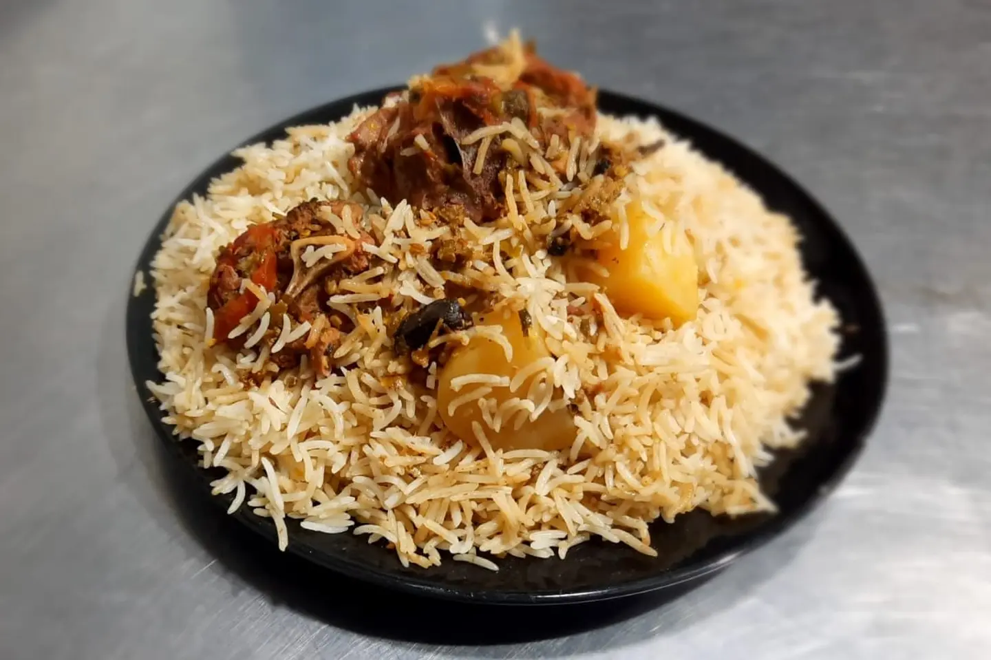 White Mutton Biryani