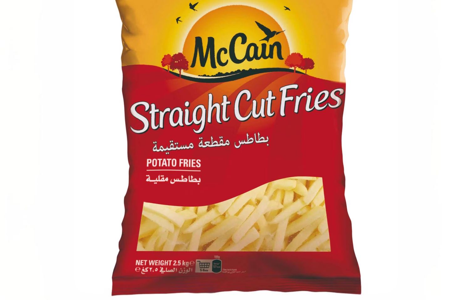Mc Cain Straight Cut Potato Fries 2kg 500g