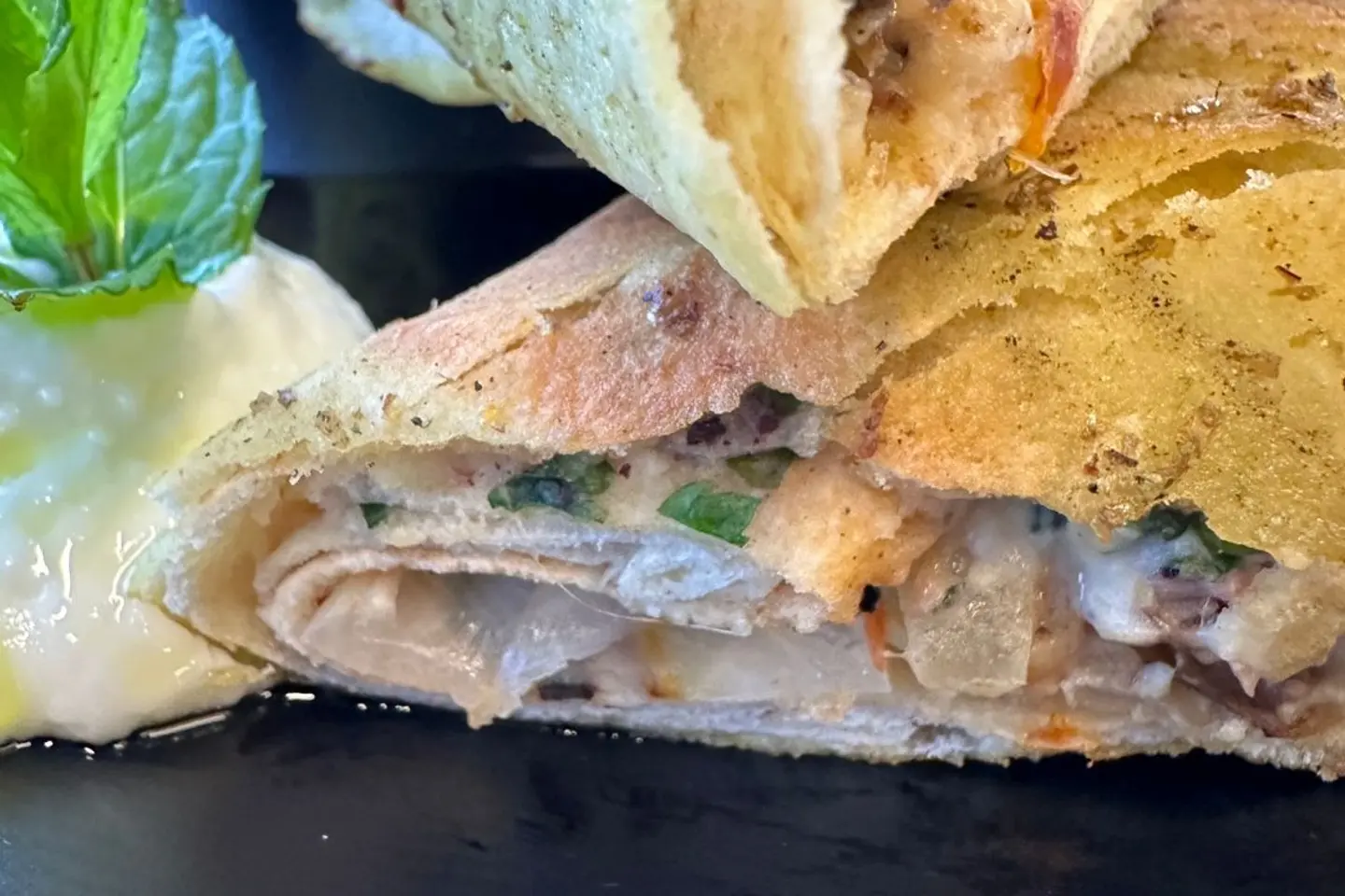 Meat Skewer Sandwich