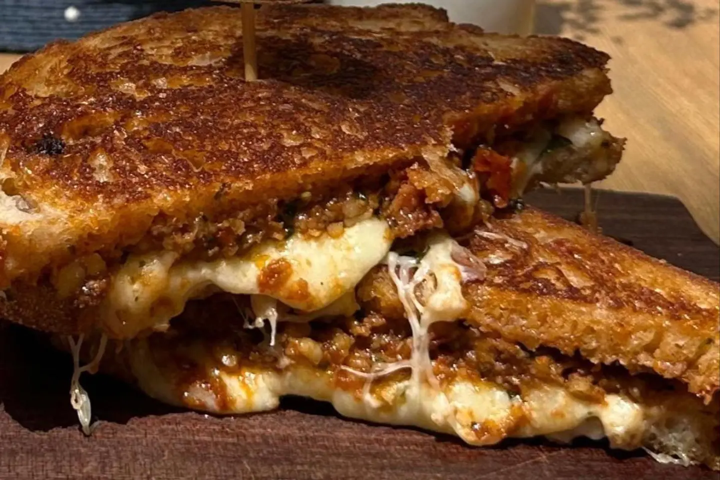 Sundried Pesto Grilled Cheese Sandwich