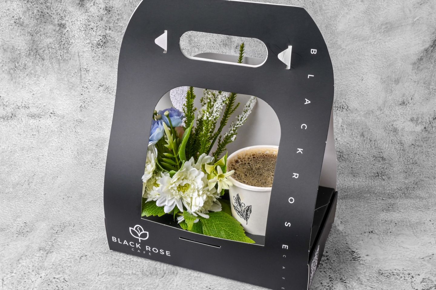 Today's Coffee Hot With A Small Rose Holder - Hot