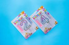 Transparent Number Candles 0082 - Zero 0