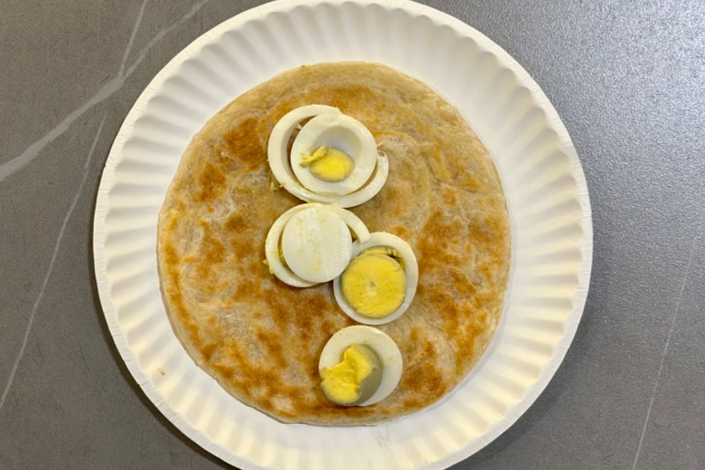Boiled Eggs Chapati