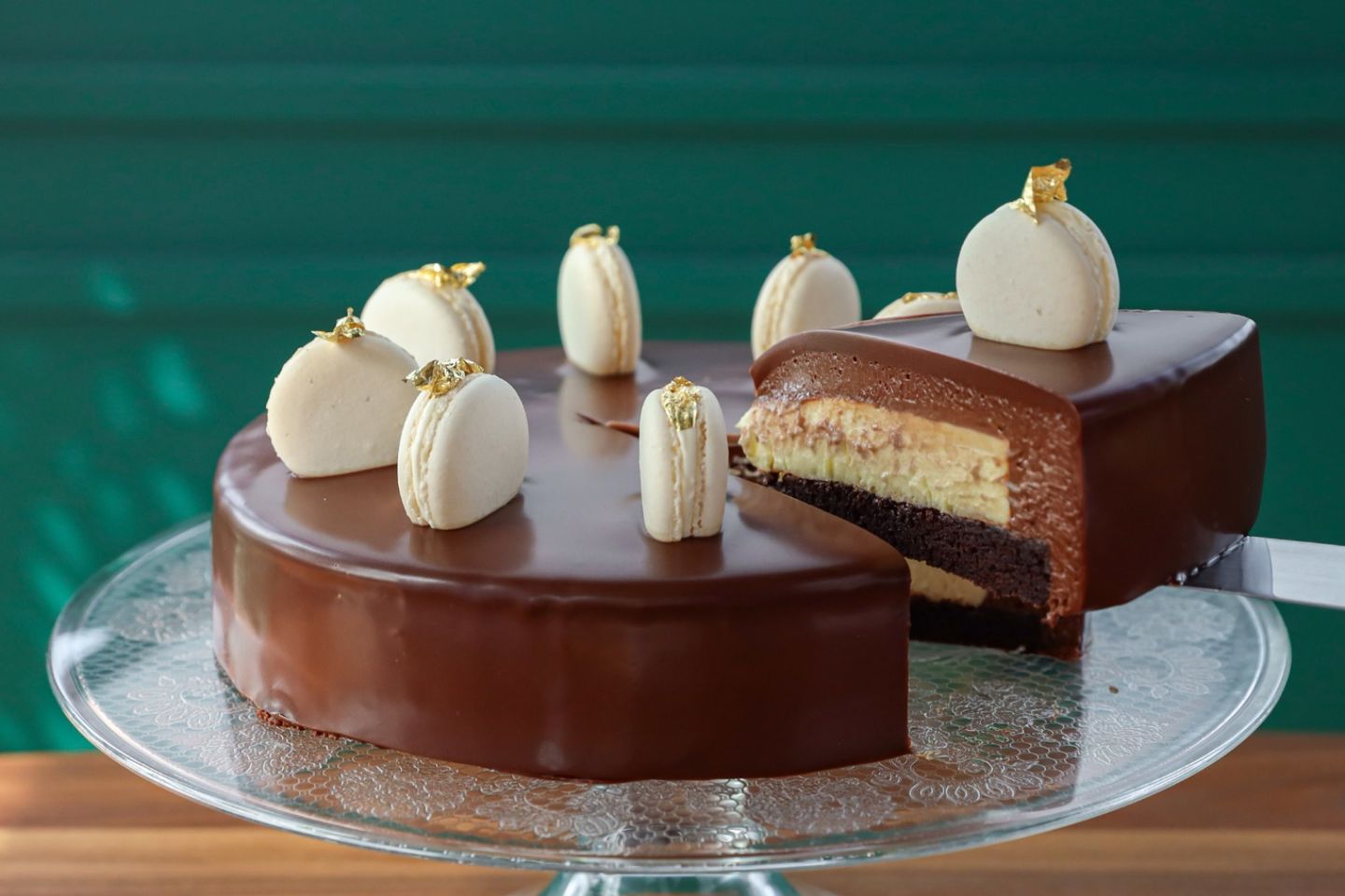 Chocolate Brulee Mousse Cake
