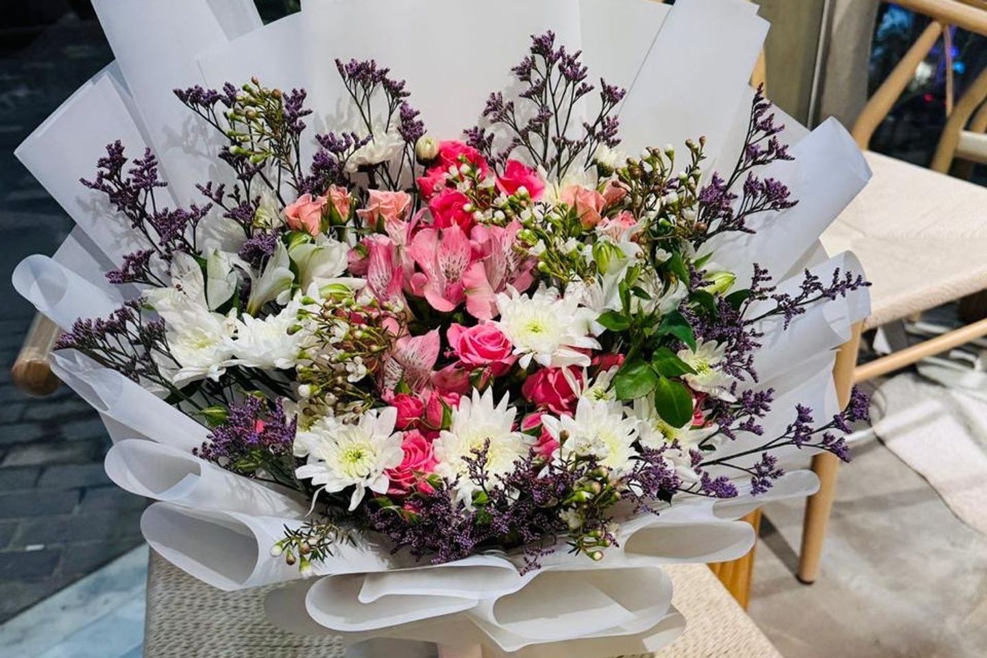 باقة ورود طبيعيه ٩٠