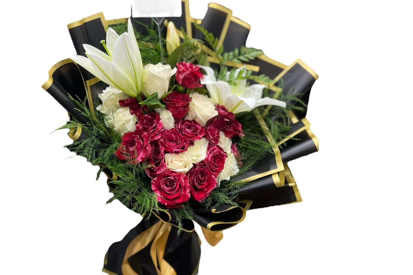 باقة حمراء وسوداء