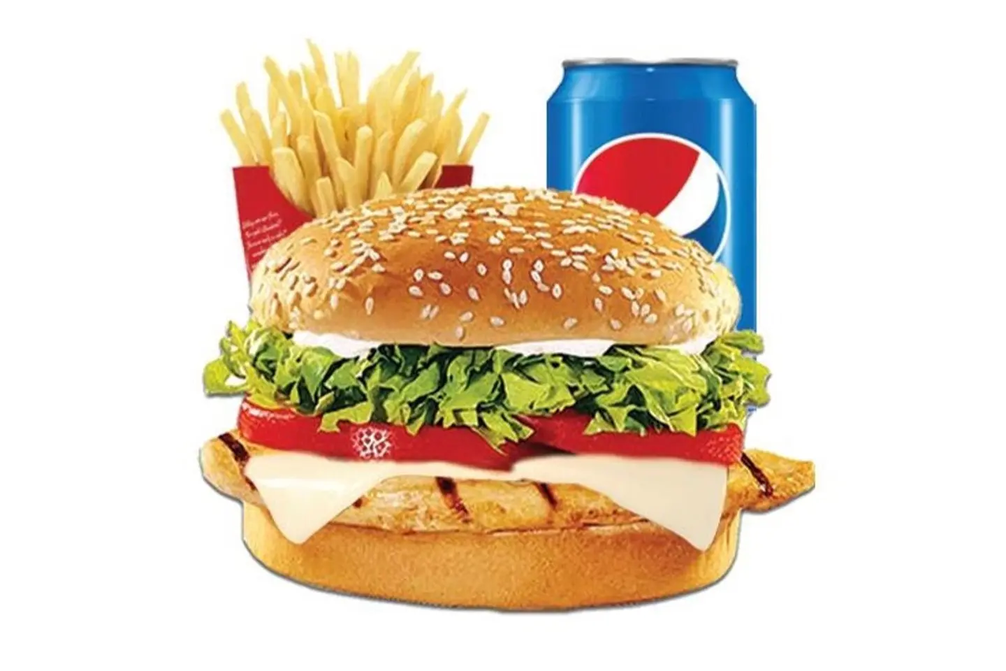 برجر دجاج وجبة