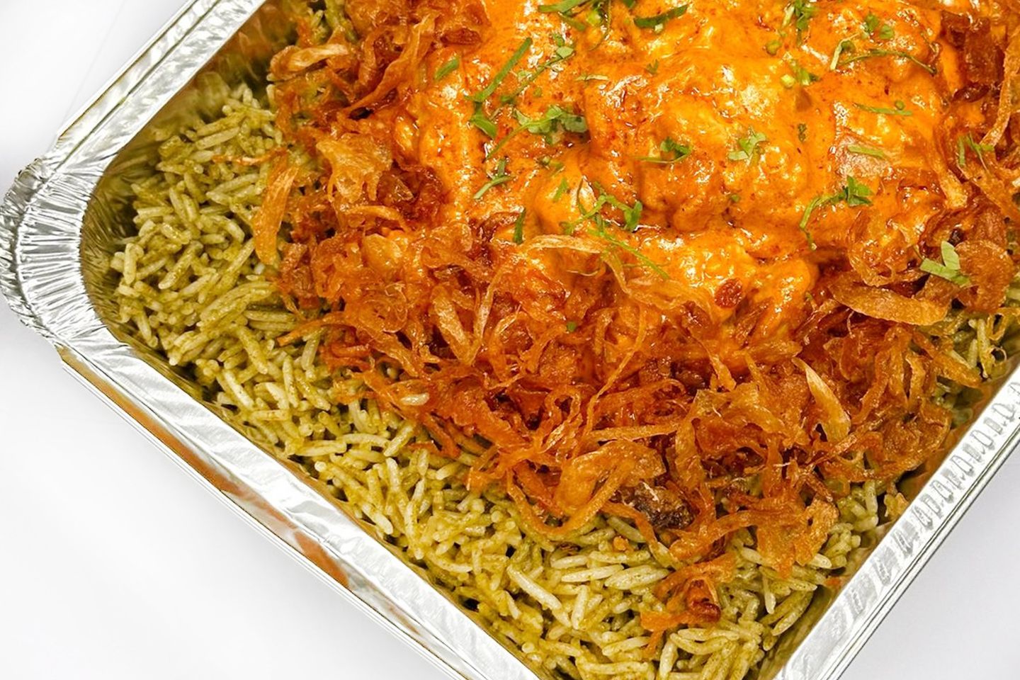 ارز اخضر مع الدجاج الكيري