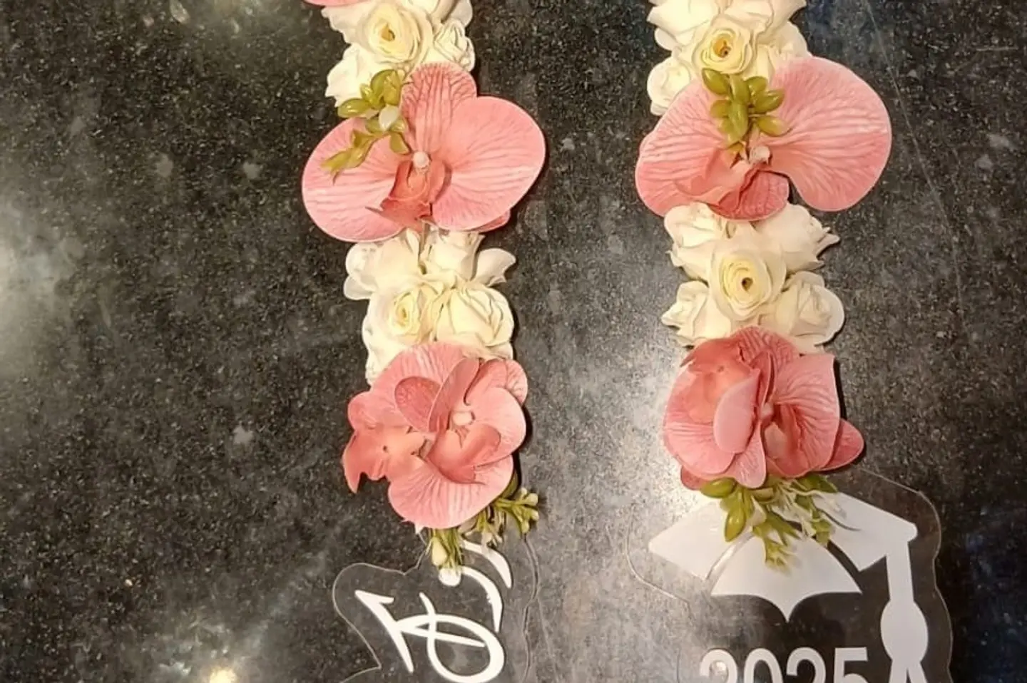 Pink Orchid Artificial Flower Necklace
