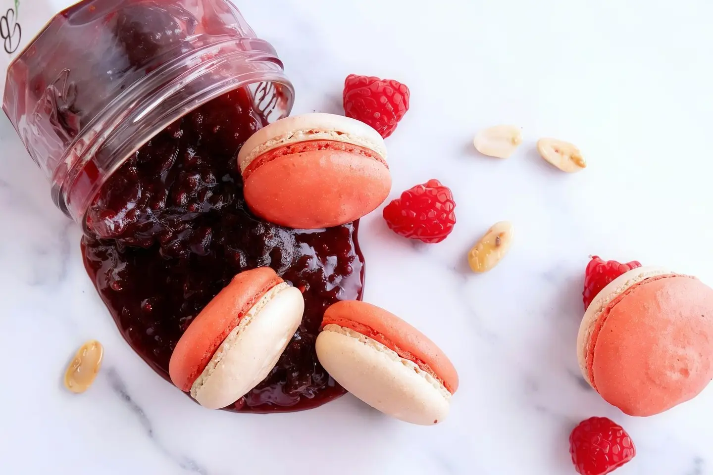 Peanut Butter And Jam Macaron