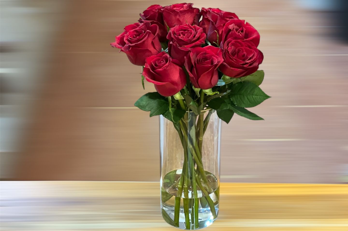 Red Rose Vase