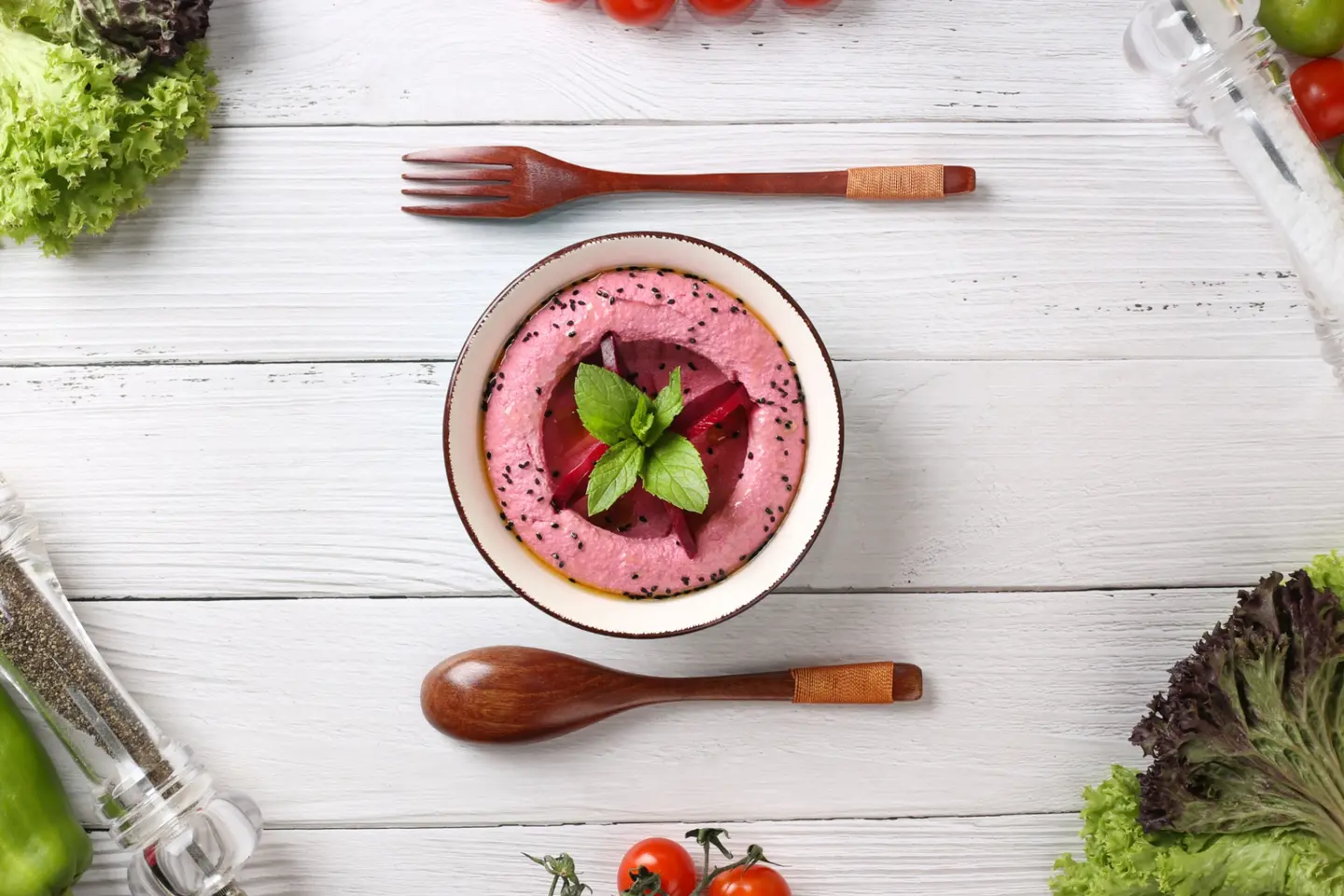 Hummos With Beetroot