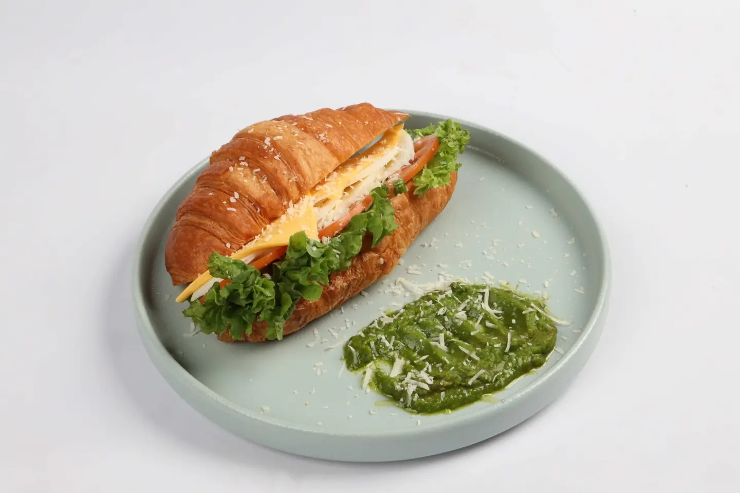 Cheese And Pesto Croissant