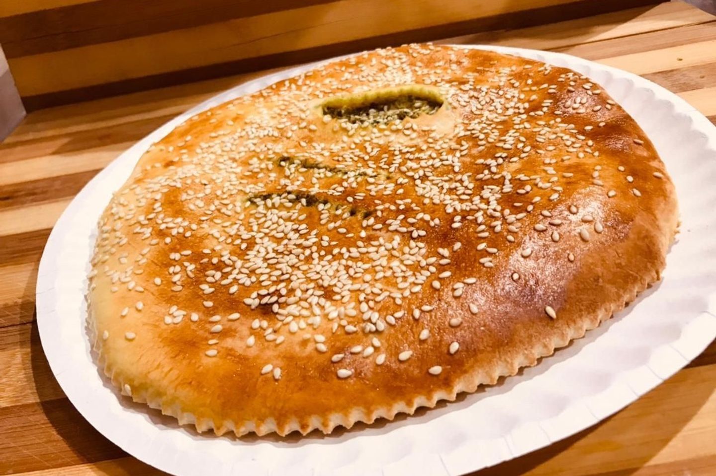 فطيرة لبنة بالزعتر
