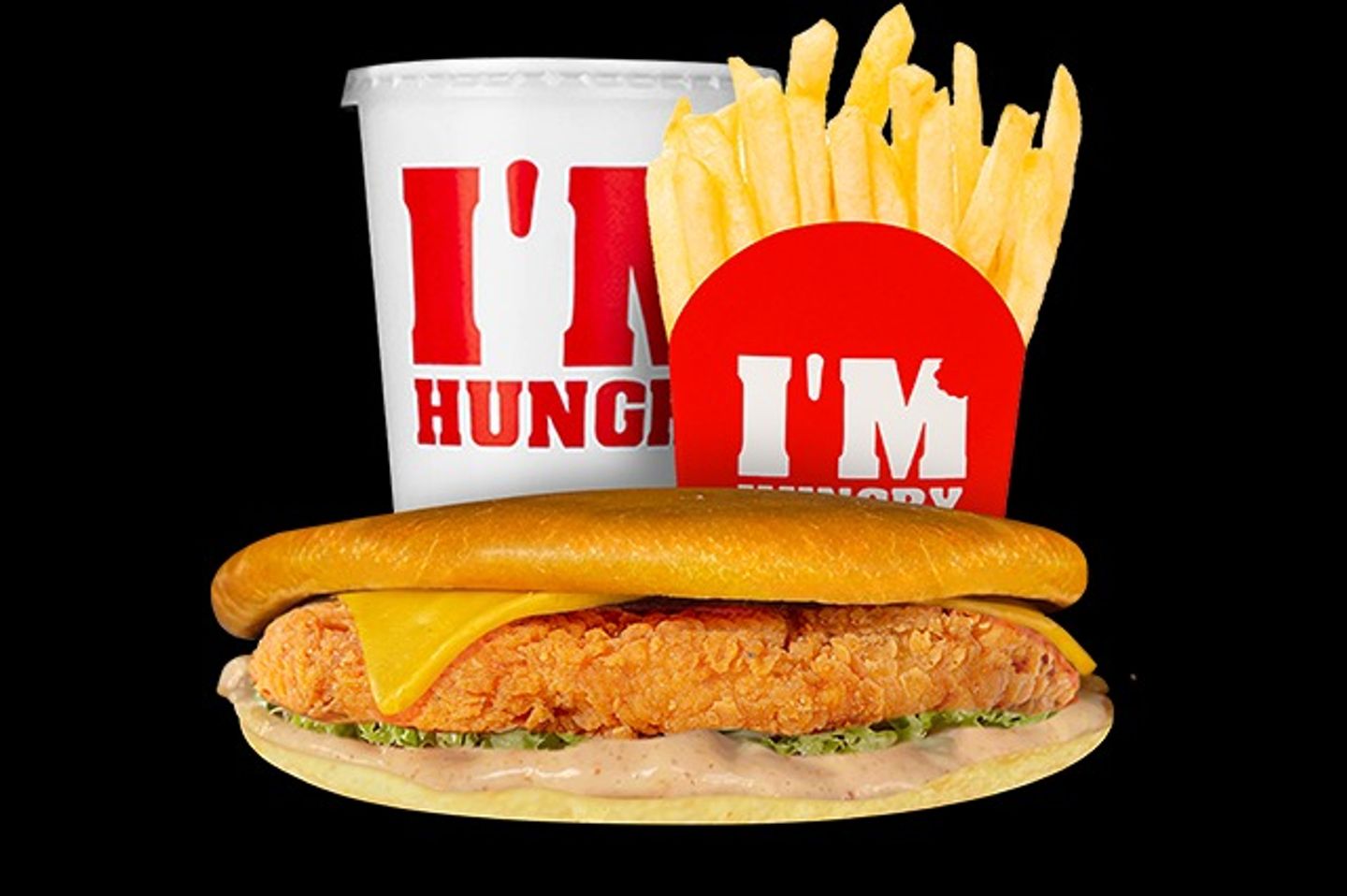 Flat Chicken Burger Combo