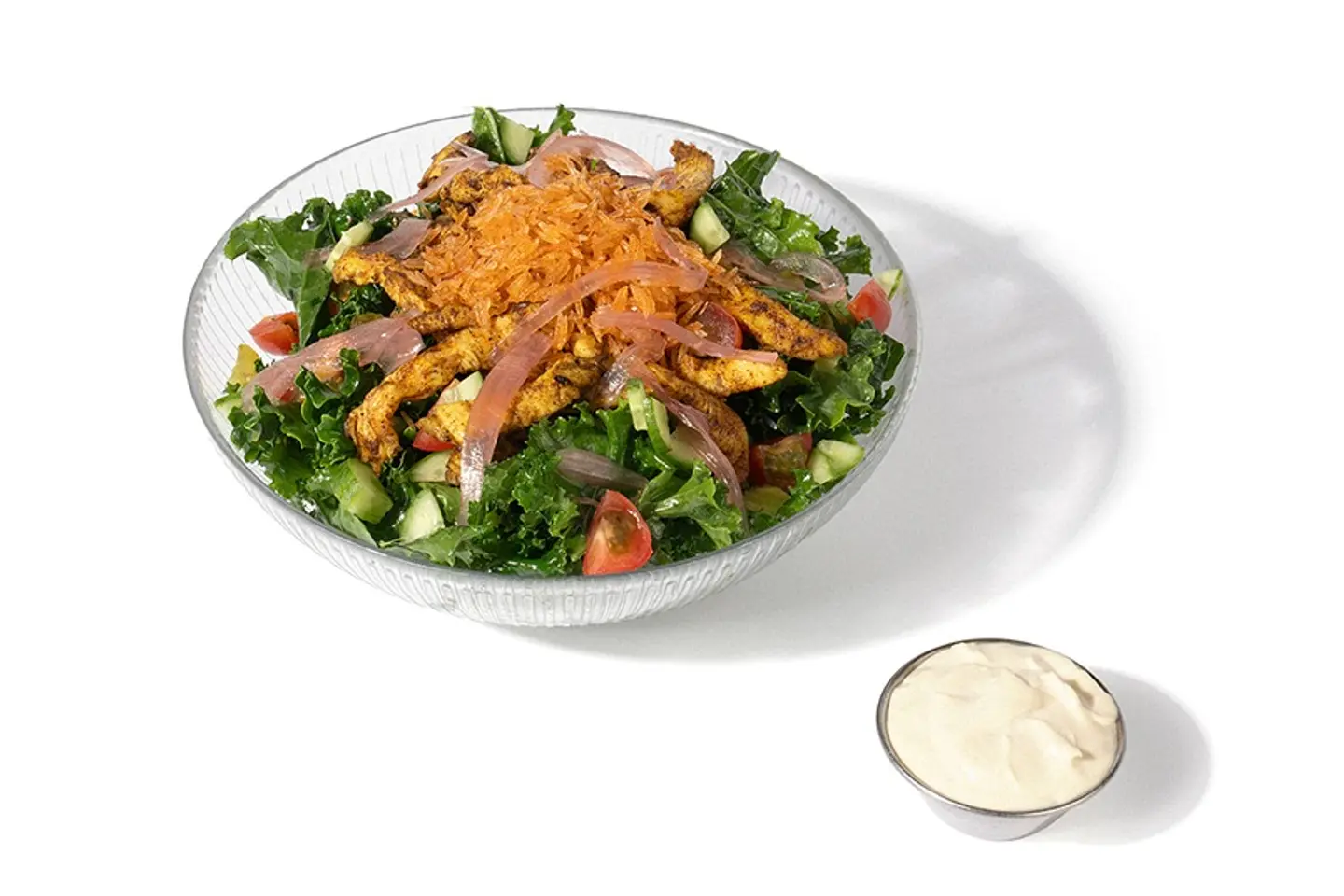 Crispy Chicken Shawarma Salad