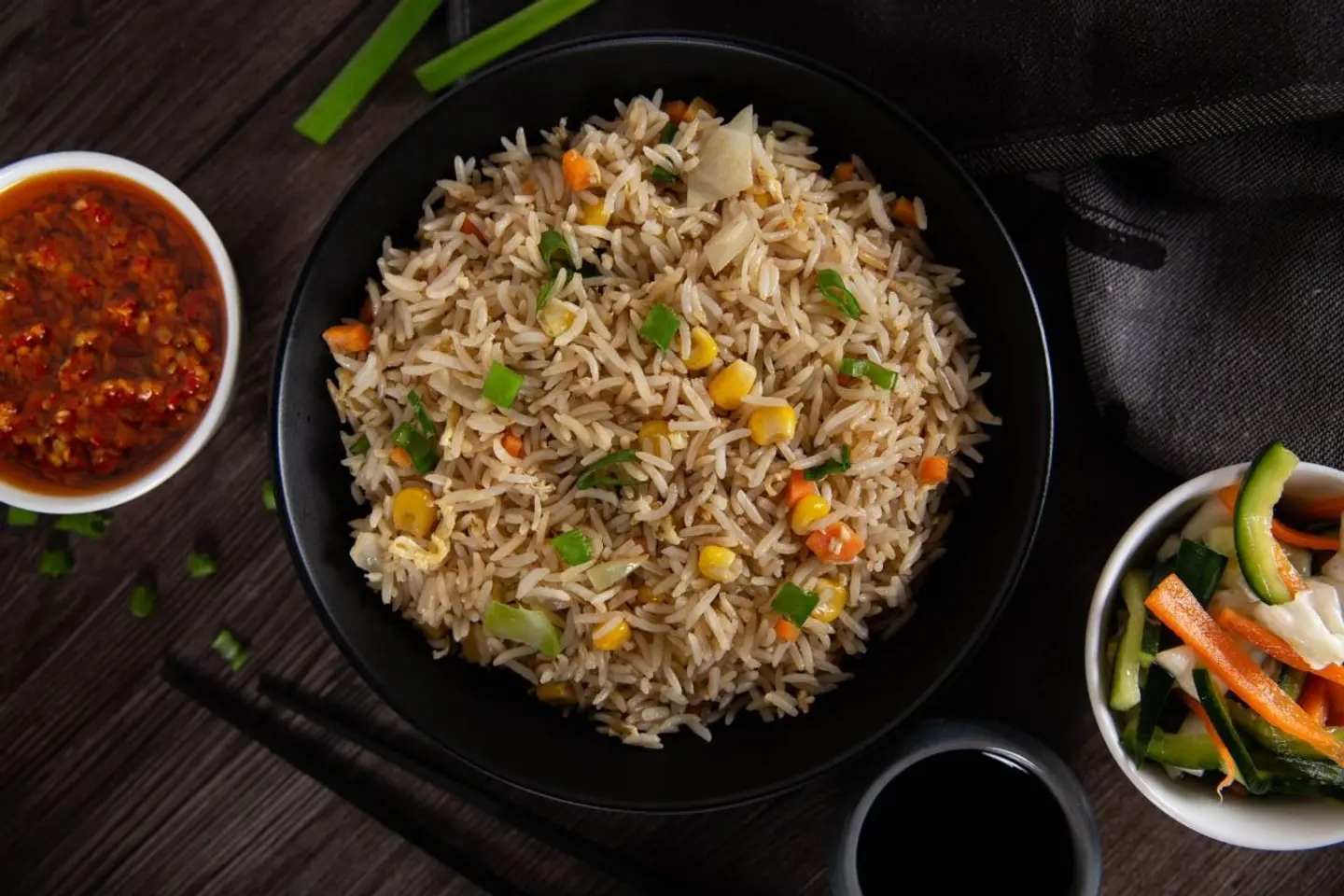 Chinese Fried Vegetables Rice