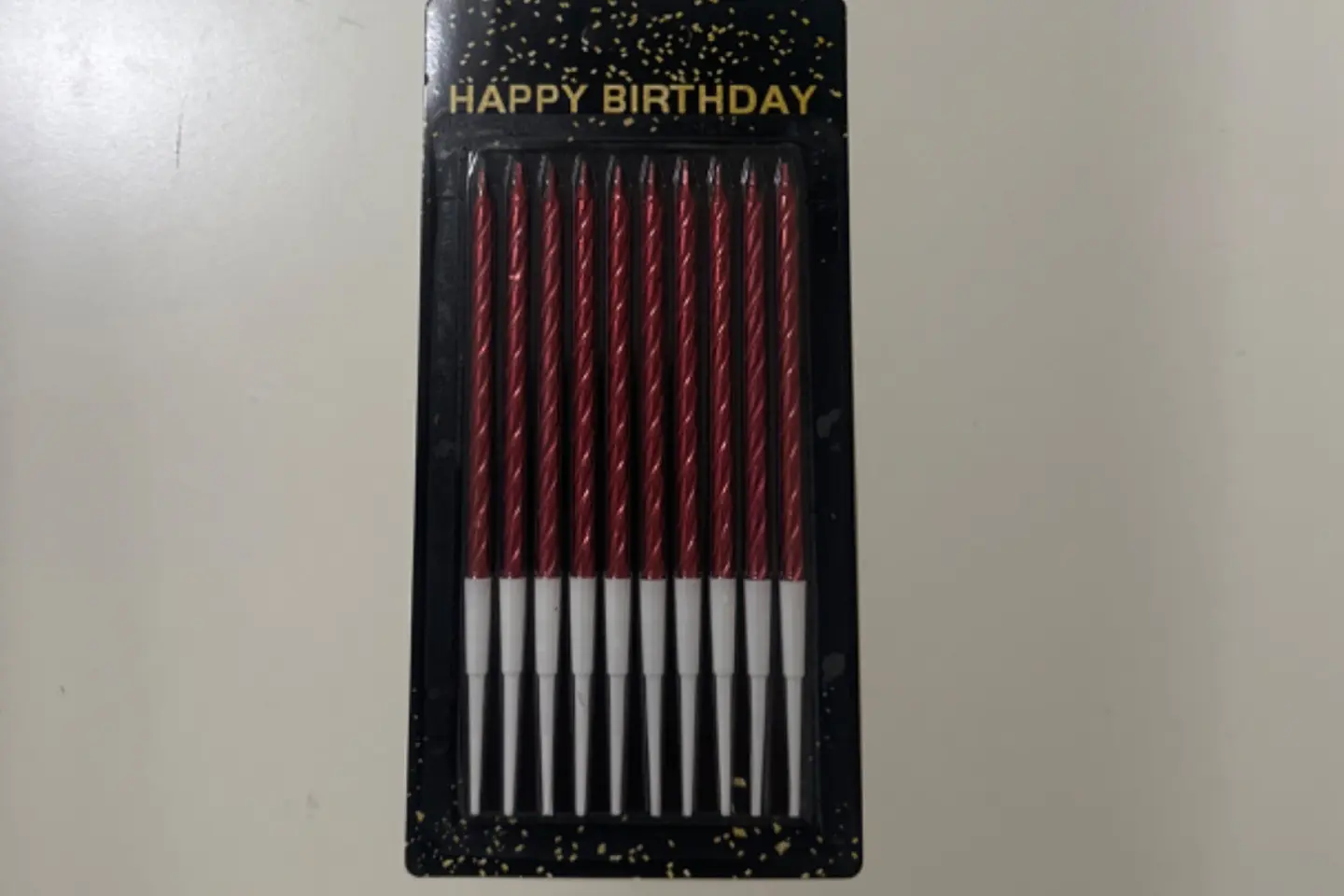 شموع الميلاد الوردية المستقيمة