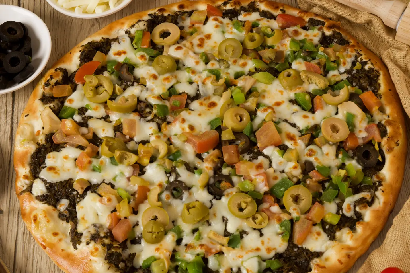 السبانخ واللبنة