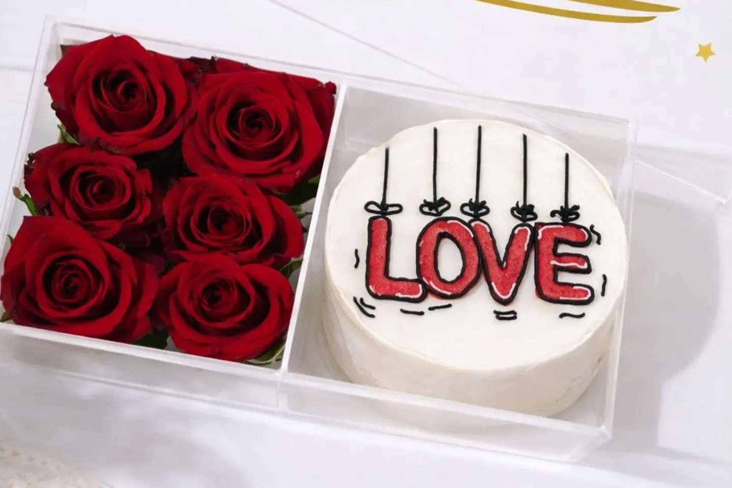 Love Cake With Rose