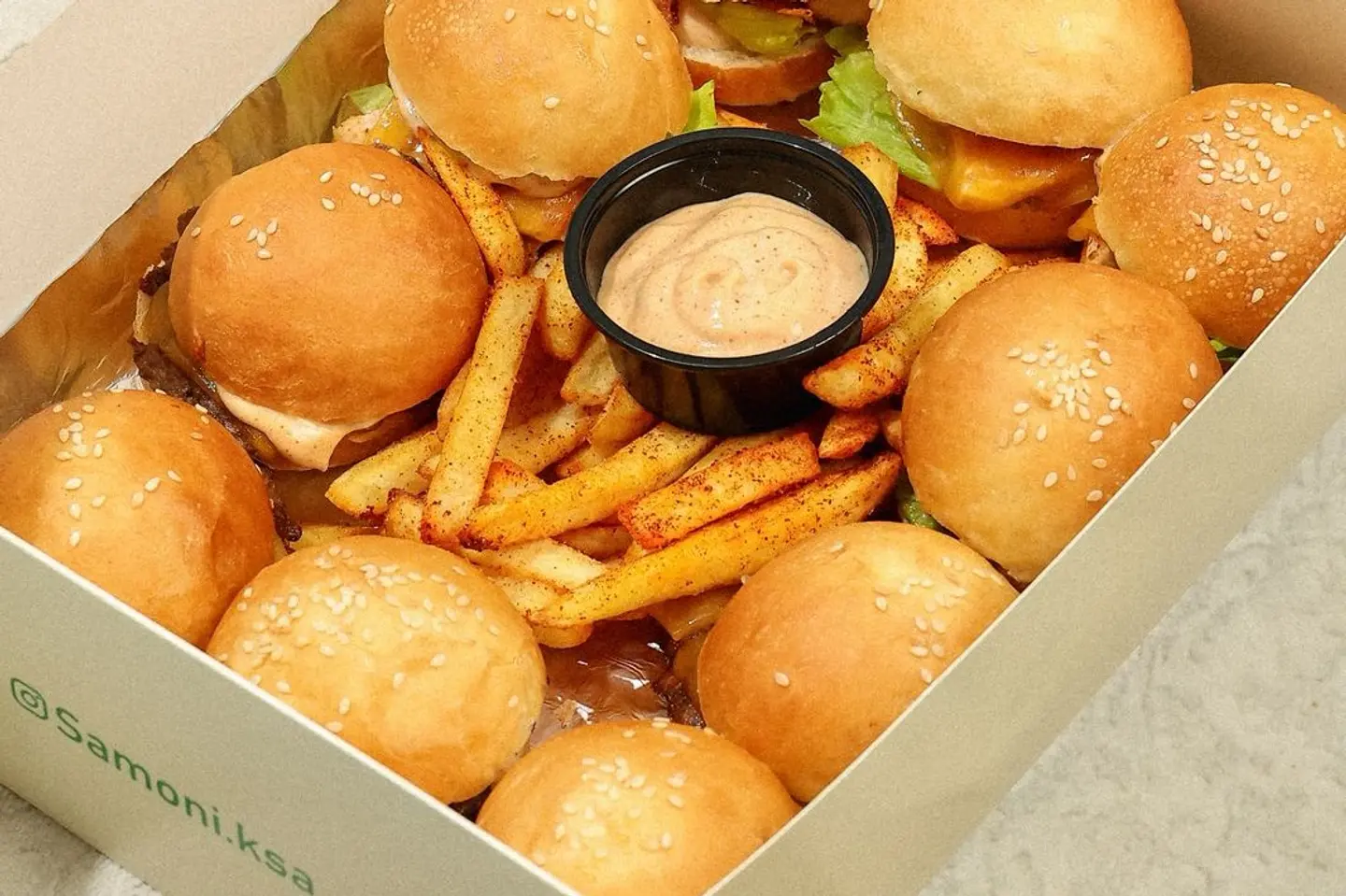 Mini Chicken And Beef Burgers