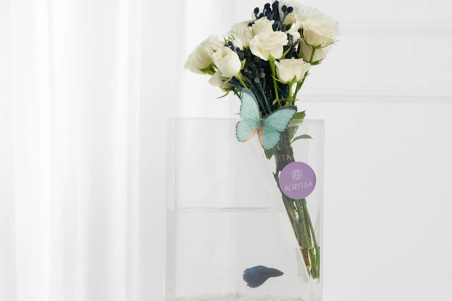 بوكس فلاورد نيوم – فلاورد روزيتا وزهور ناعمة