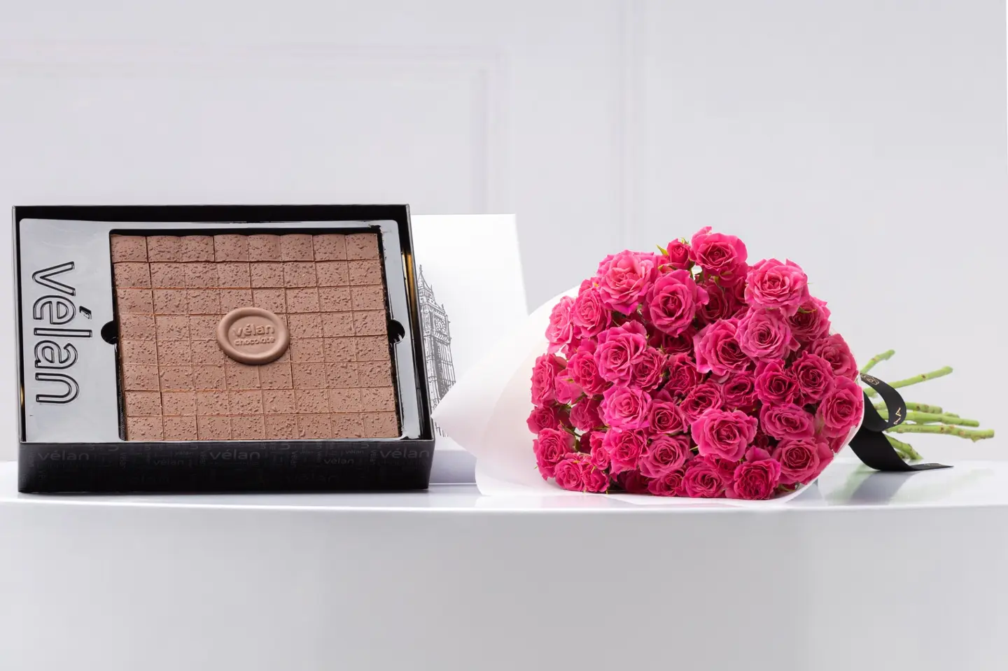 باقة ورد عذوبة الورد – شوكولاتة غرينتش من فيلان