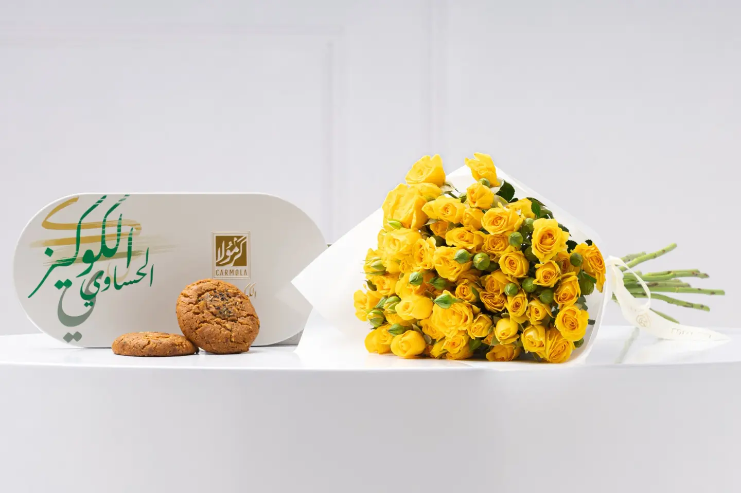 بوكيه ورد لمعان الشمس –الكوكيز الحساوي من كرمولا