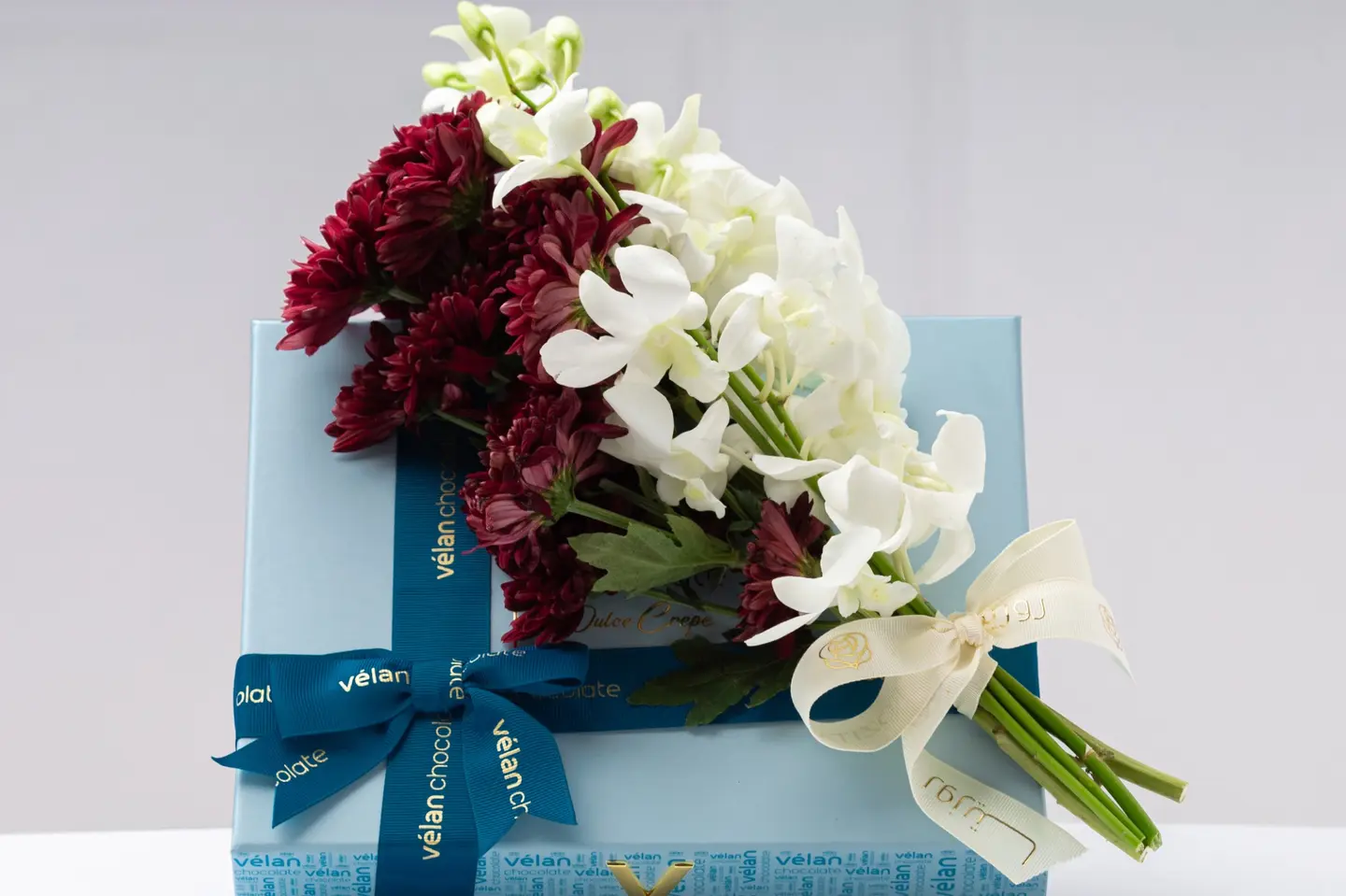 بوكيه فلاورد - كريب من فيلان مع ازهار الاقحوان