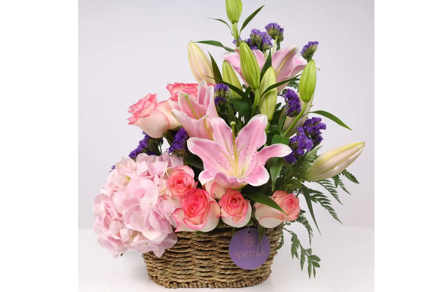 سلة ورد سلة الجمال – ورد طبيعي