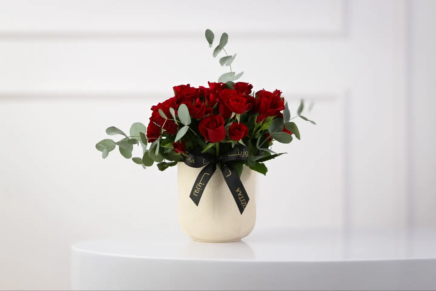 فازة ورد روز أحمر وبيبي روز أحمر – عيدالحب