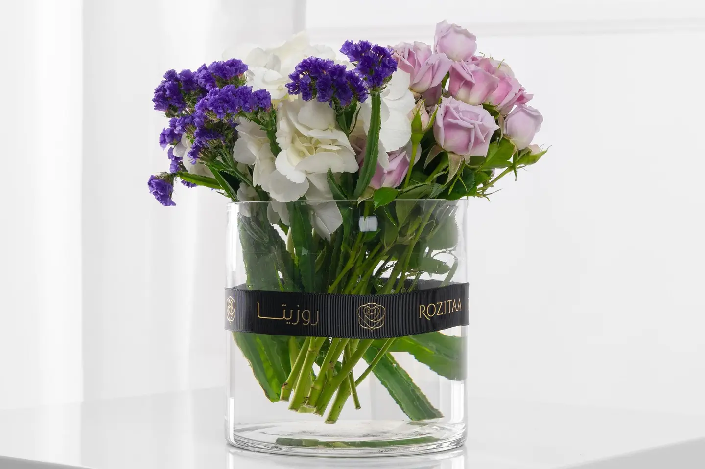 First Dawn Breath Rose Vase – Pink Shades