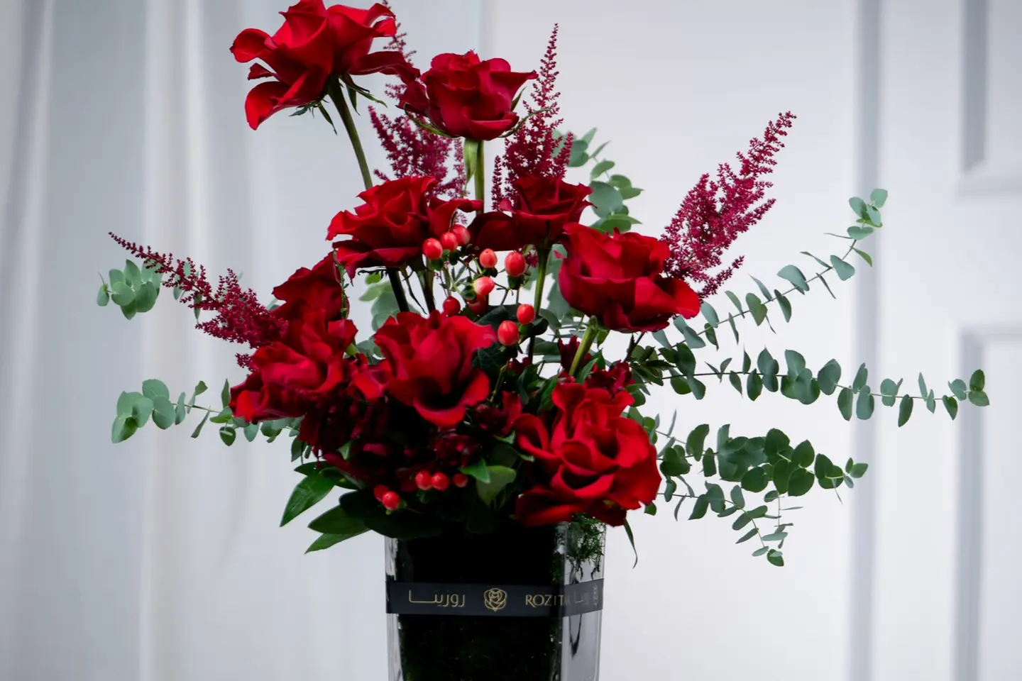 فازة ورد قصر الحب – جوري أحمر