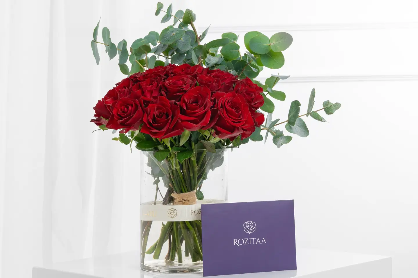 فازة ورد نار بريئة – جوري أحمر