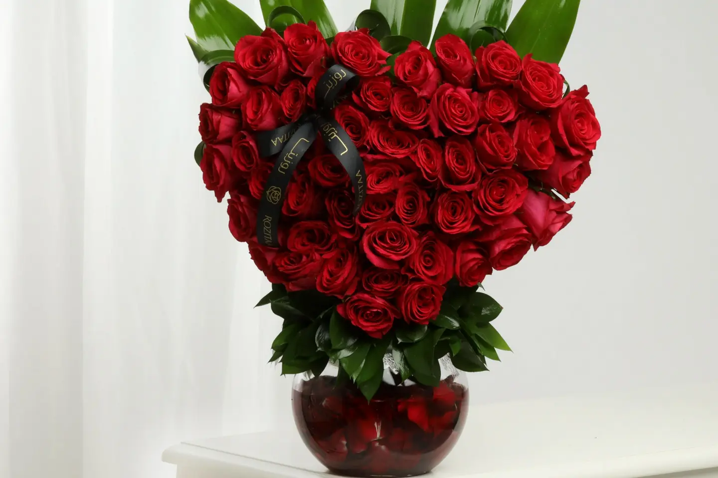 فازة ورد LOVE – جوري أحمر