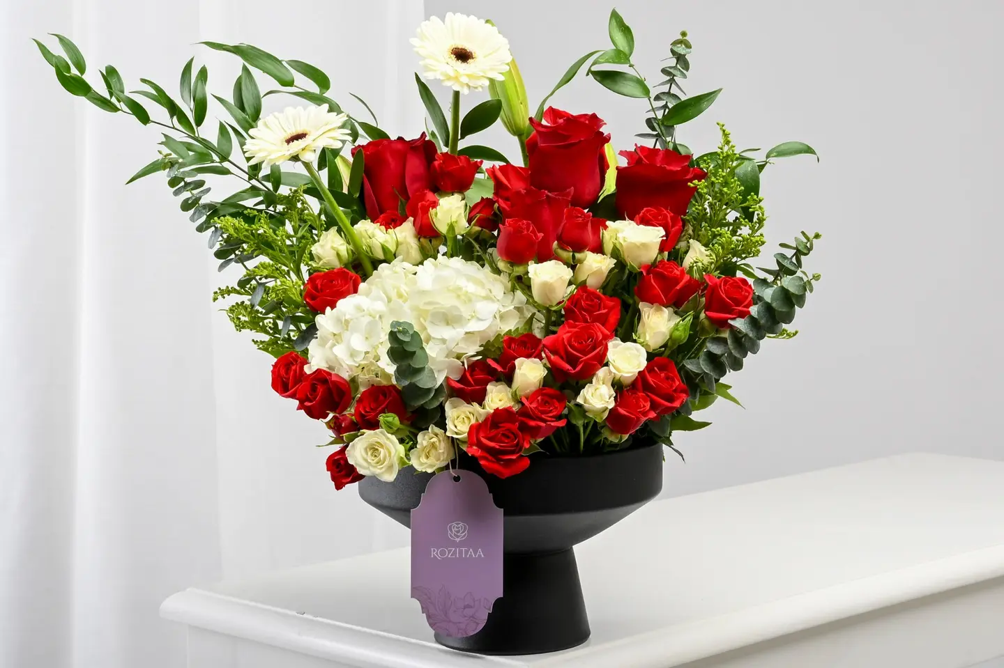 فازة فلاورد الحب – ورد احمر