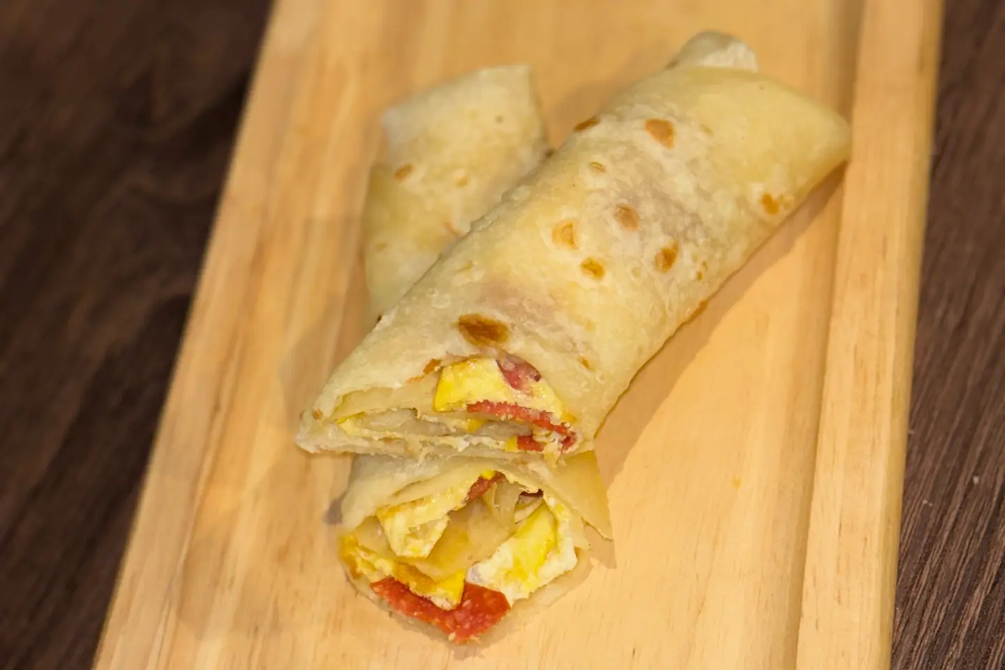 Pepperoni Omelette Chapati