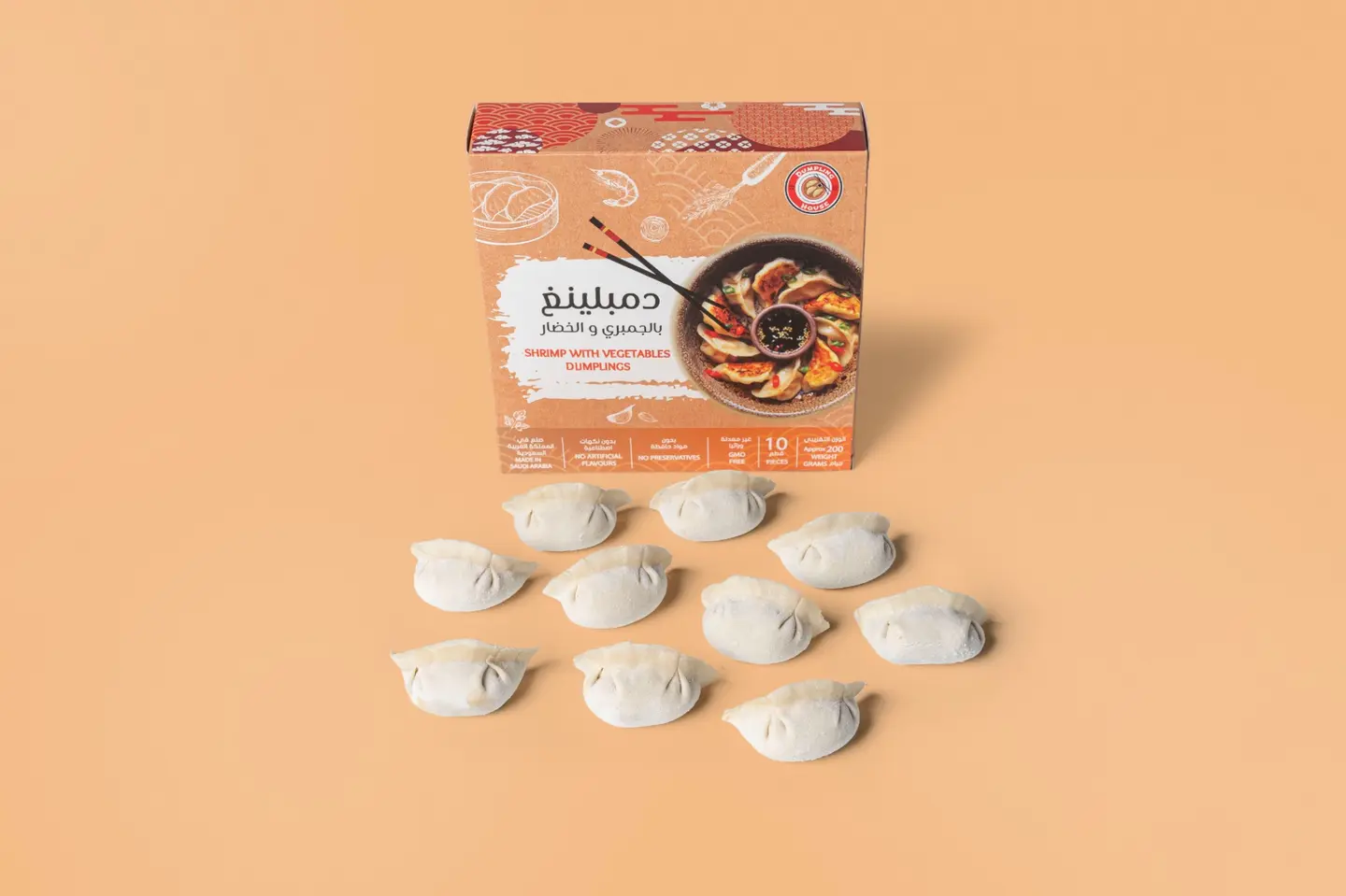 Frozen Shrimp With Vegetables Dumpling