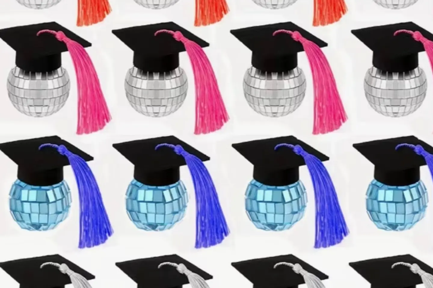 Disco Graduation Caps