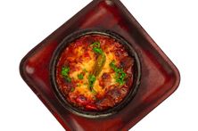 طجن لحم مع الجبن