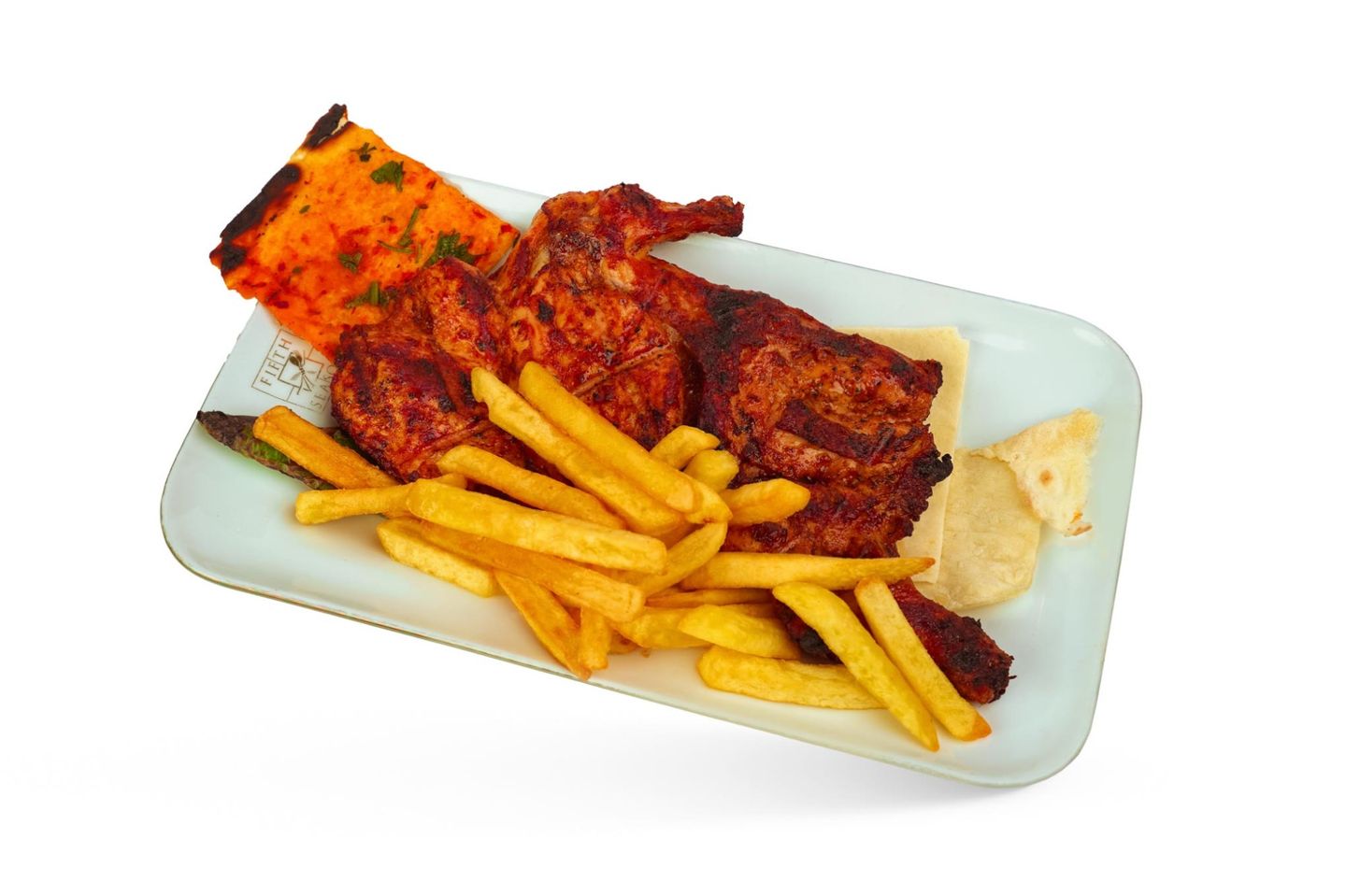 Half Chicken Grilled With Bones