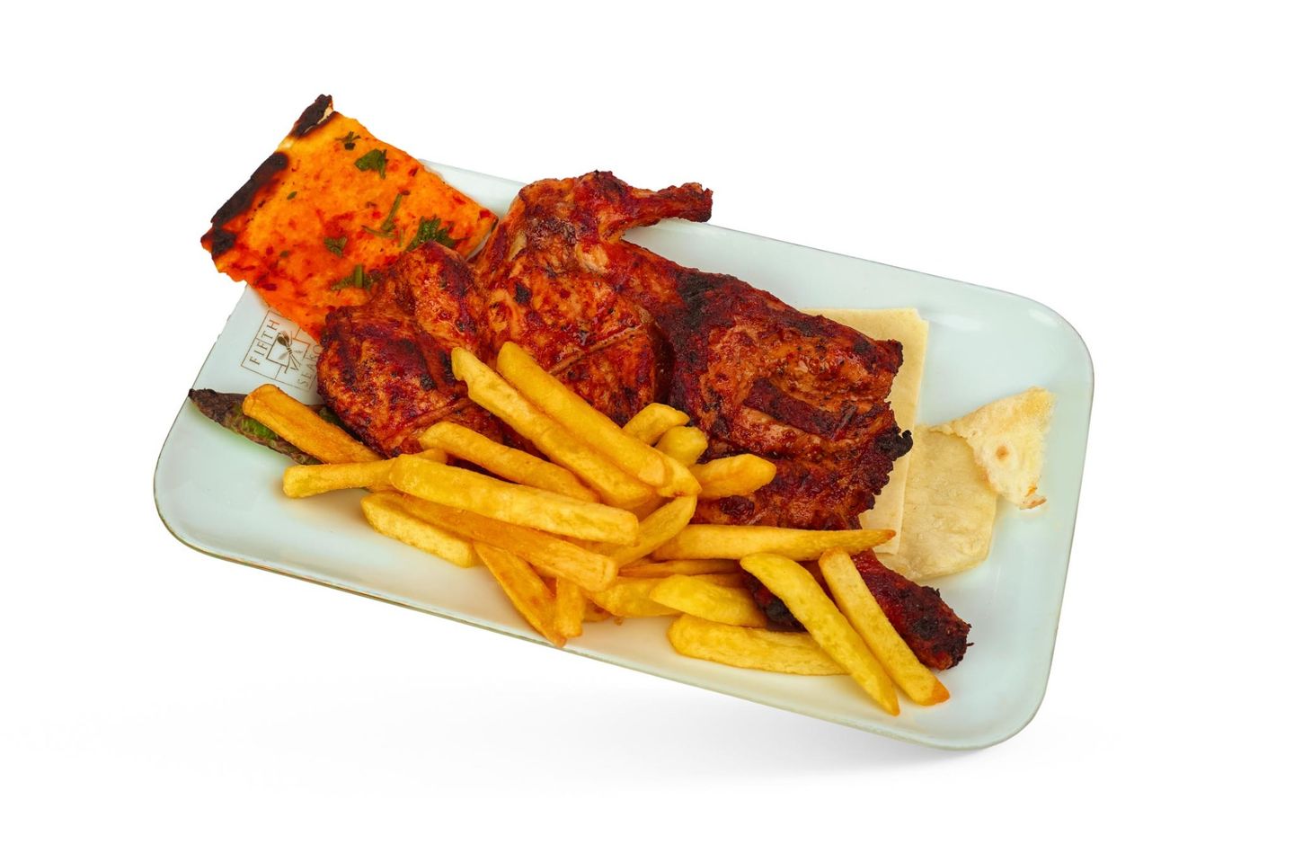 Half Chicken Grilled Without Bones