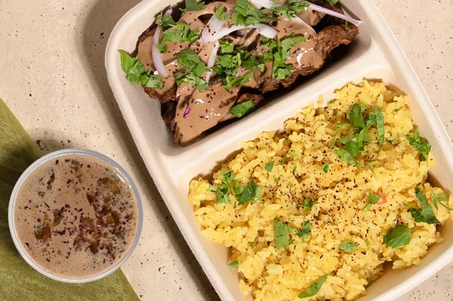 طبق شاورما لحم البقر