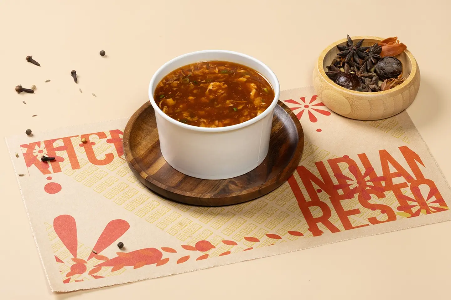 شوربة حارة وحامض بالخضار