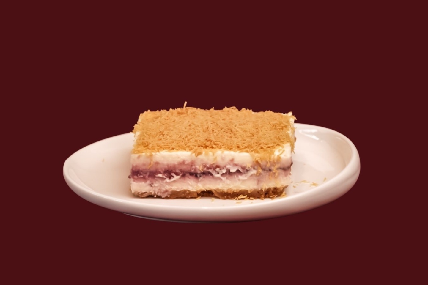 Kunafa Cheesecake With Berries