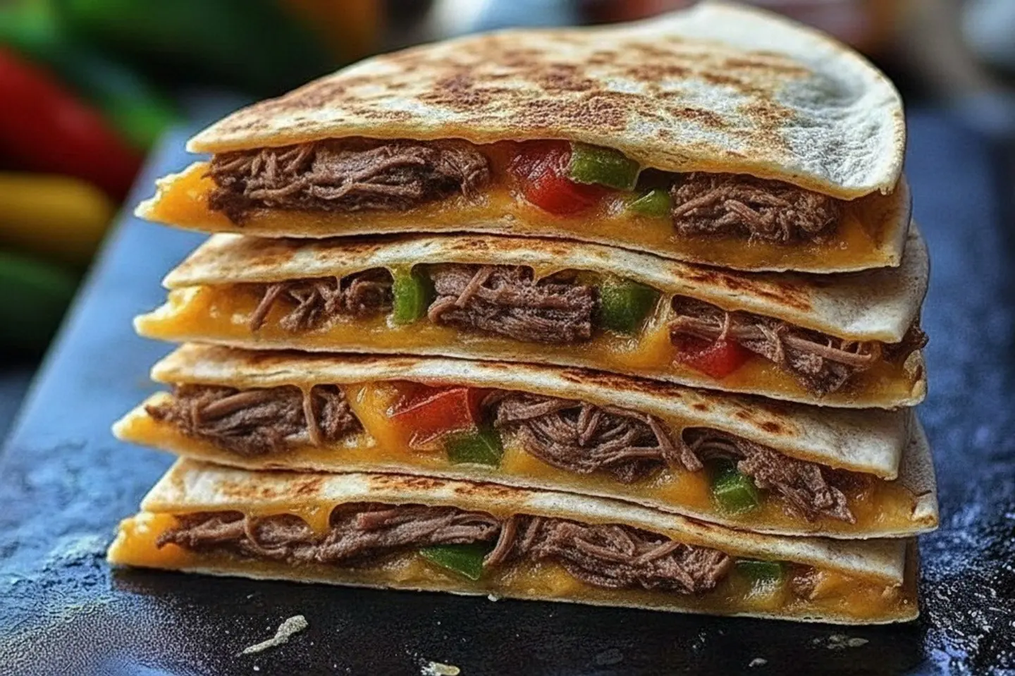 مثلثات كاساديا لحم