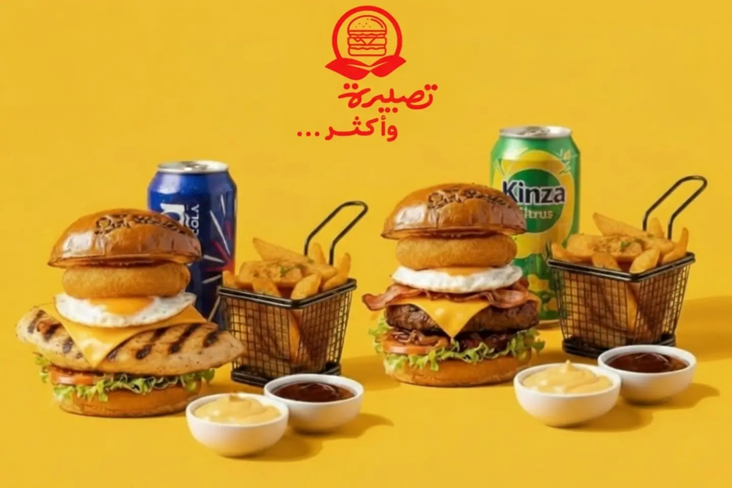 برجر تصبيرة وأكثر كومبو