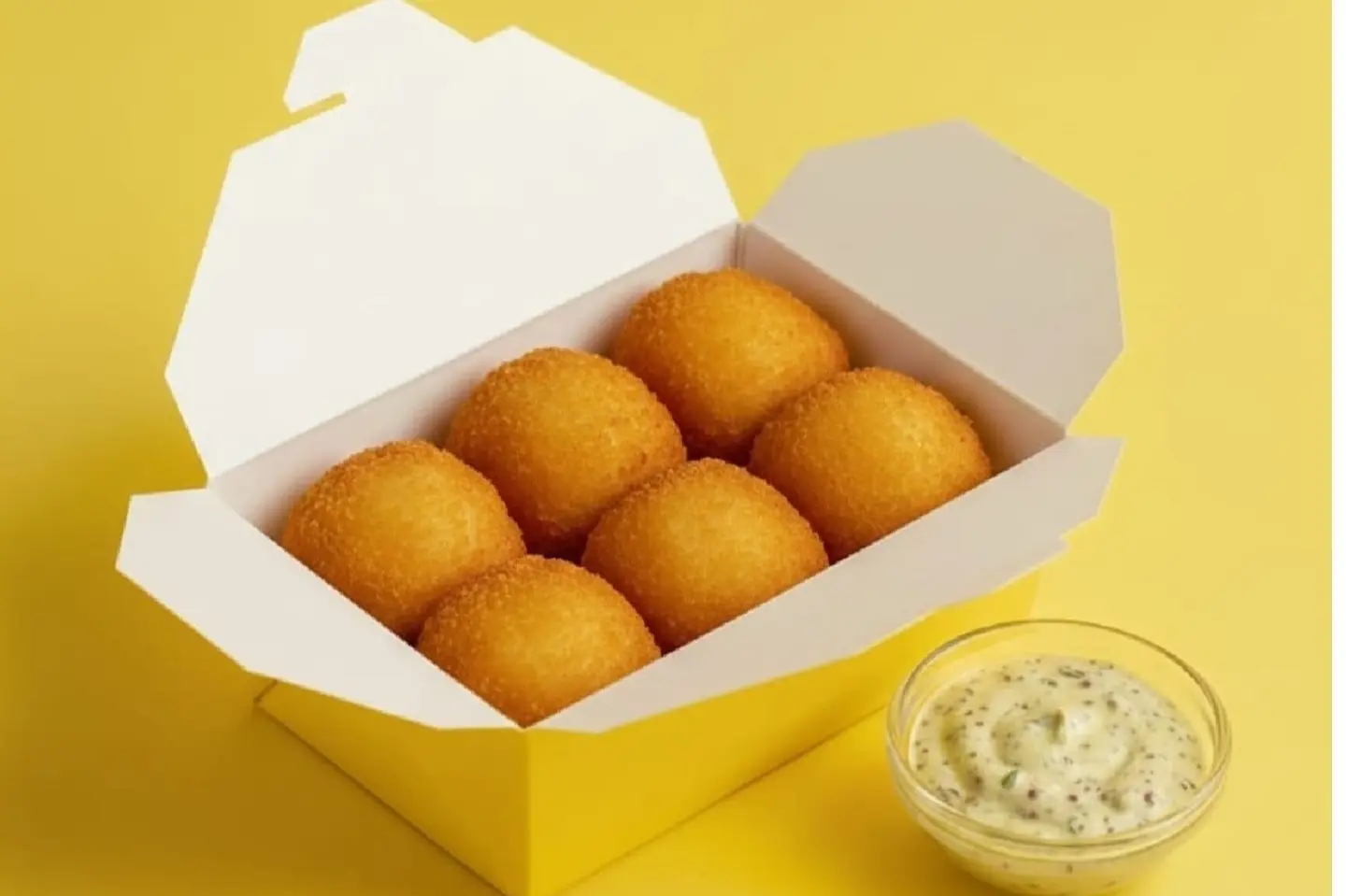 مكعبات جبن حلوم مقلية